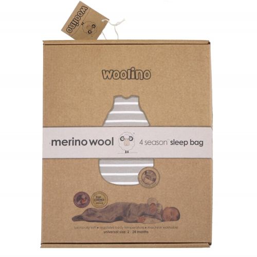  Woolino Toddler Sleeping Bag, 4 Season, Merino Wool Baby Sleep Bag Sack, 2-4 Years