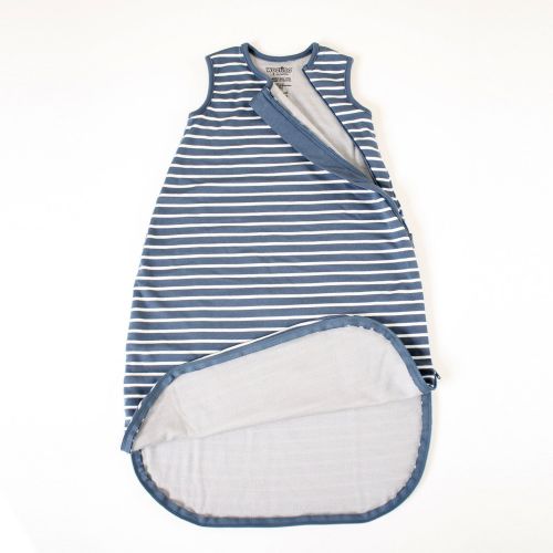  Woolino Baby Sleep Bag, 4 Season Basic Merino Wool Infant Sleeping Bag, 0-6m, Navy Blue