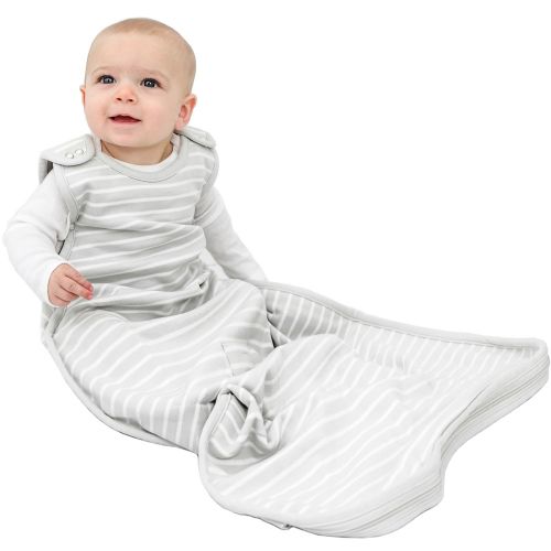  Woolino 4 Season Ultimate Baby Sleep Bag Sack - 2-24 Months Universal Size - Merino Wool - Gray