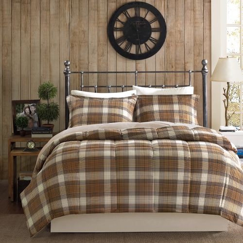  Woolrich Lumberjack Comforter Set in Brown