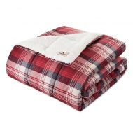 Woolrich Anderson Printed Quilted Knitted Mink Throw