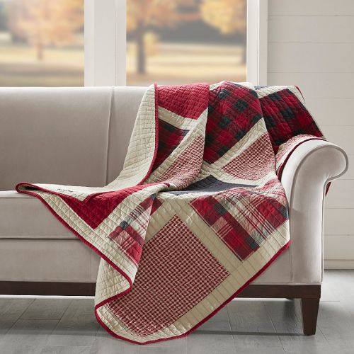  Woolrich Huntington Quilted Throw in Red