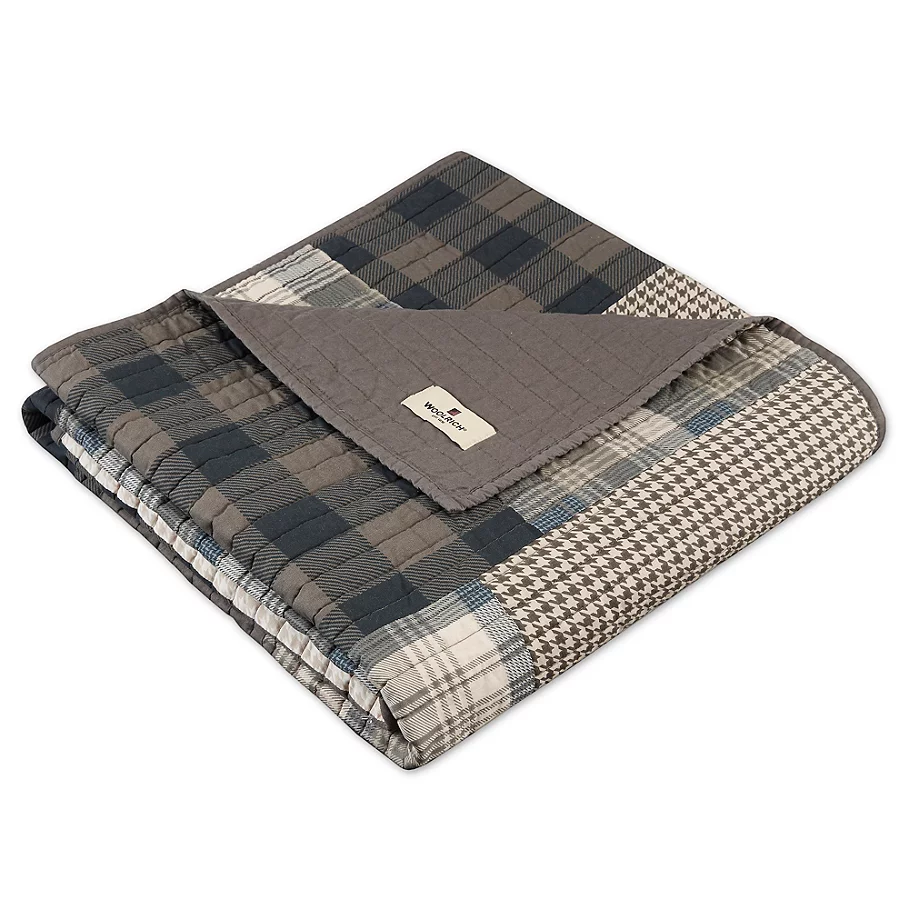  Woolrich Winter Plains Quilted Throw in Tan