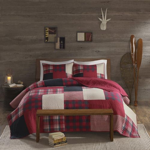  Woolrich Winter Plains Quilt Mini Set Cal King Taupe