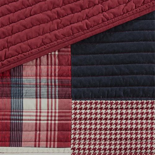  Woolrich Sunset Coverlet Mini Set FullQueen Red