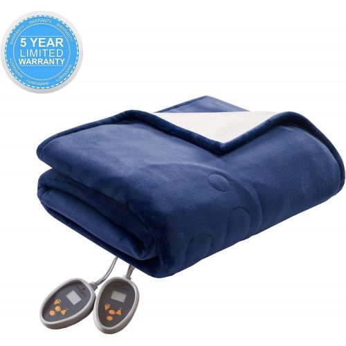  Woolrich WR54-1773 Heated Plush To Berber Throw 60x70 Indigo,60x70