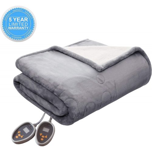  Woolrich WR54-1773 Heated Plush To Berber Throw 60x70 Indigo,60x70