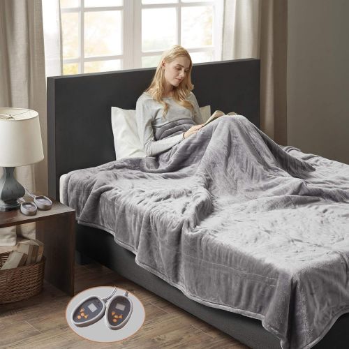  Woolrich WR54-1773 Heated Plush To Berber Throw 60x70 Indigo,60x70