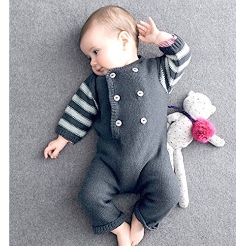  Woolsolution 100% Cashmere Baby RomperOverall with Long Sleeves