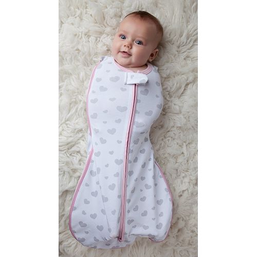  Woombie Original Nursery Swaddling Blanket for Babies Up to 3 Months (Mod Waves, Newborn 5-13 lbs)