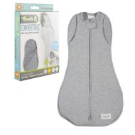 Woombie Convertible Swaddle for 3-6 month/ Big baby 14-19 lbs, Gray