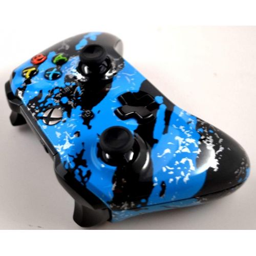  Wordene Modz Blue Splatter 5000+ Modded Xbox One Controller for Black Ops 3 and All Games