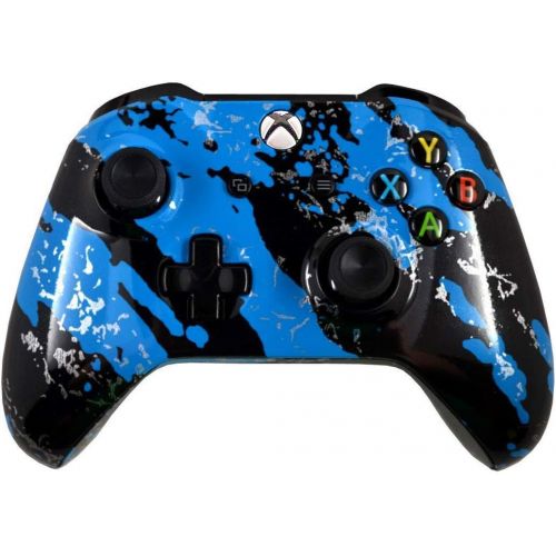  Wordene Modz Blue Splatter 5000+ Modded Xbox One Controller for Black Ops 3 and All Games