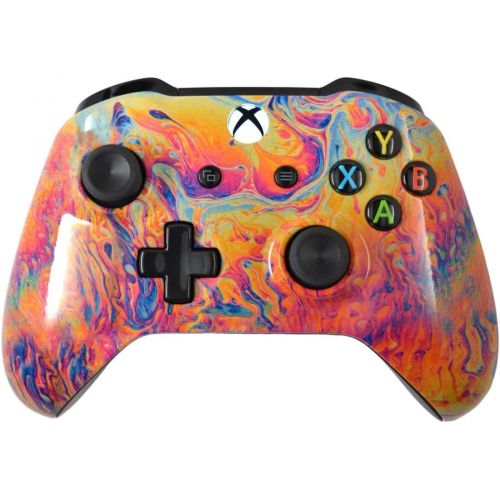  Wordene Modz Blue Splatter 5000+ Modded Xbox One Controller for Black Ops 3 and All Games