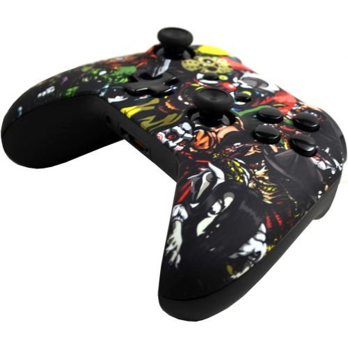  Wordene Modz Blue Splatter 5000+ Modded Xbox One Controller for Black Ops 3 and All Games