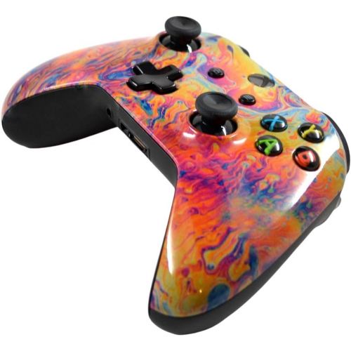  Wordene Modz Blue Splatter 5000+ Modded Xbox One Controller for Black Ops 3 and All Games