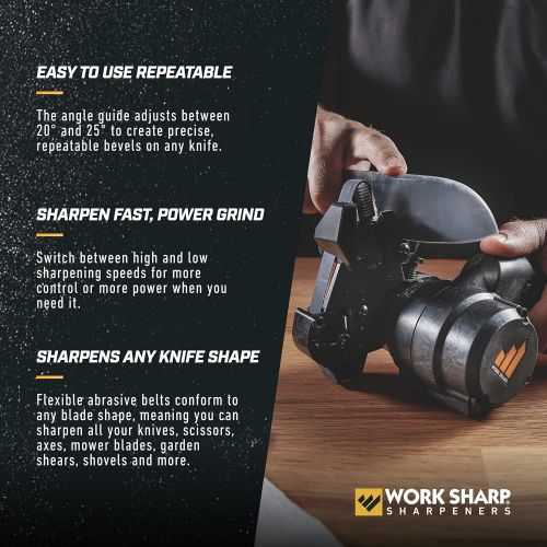  Work Sharp Knife & Tool Sharpener Mk.2 - Professional Electric Knife Sharpener 120v