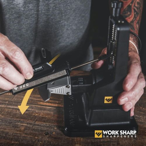  Work Sharp Precision Adjust Elite Knife Sharpener Including Additional Sharpening Stones and Carry Case