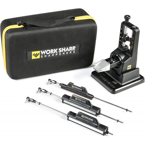  Work Sharp Precision Adjust Elite Knife Sharpener Including Additional Sharpening Stones and Carry Case