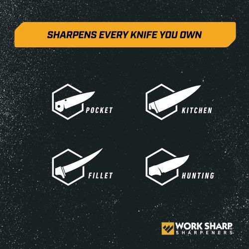  Work Sharp Precision Adjust Elite Knife Sharpener Including Additional Sharpening Stones and Carry Case