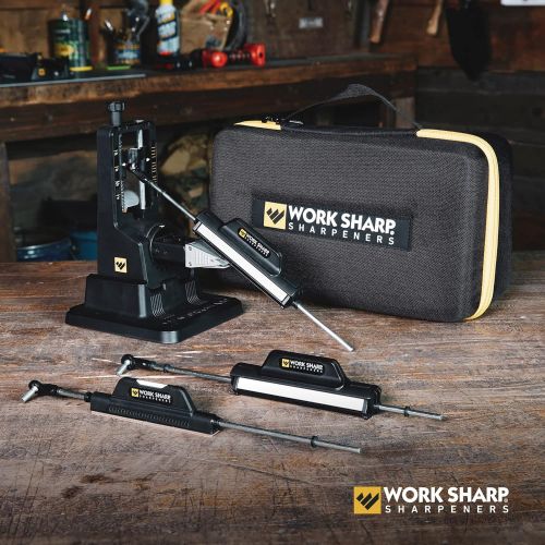  Work Sharp Precision Adjust Elite Knife Sharpener Including Additional Sharpening Stones and Carry Case