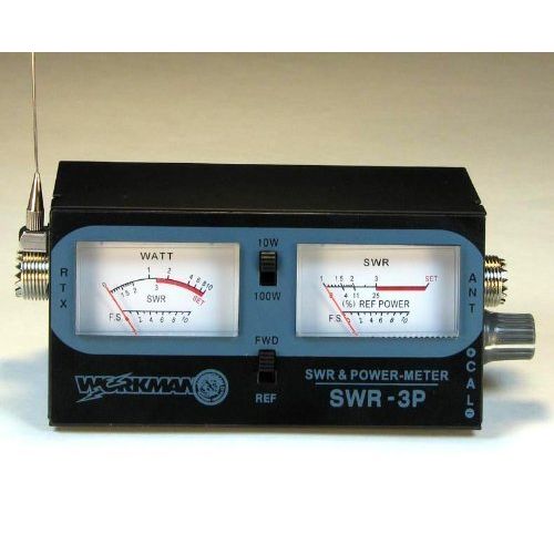  POWER  SWR METER CB Radio 100 Watts w 3 Jumper cable - Workman SWR3P & CX-3-PL-PL