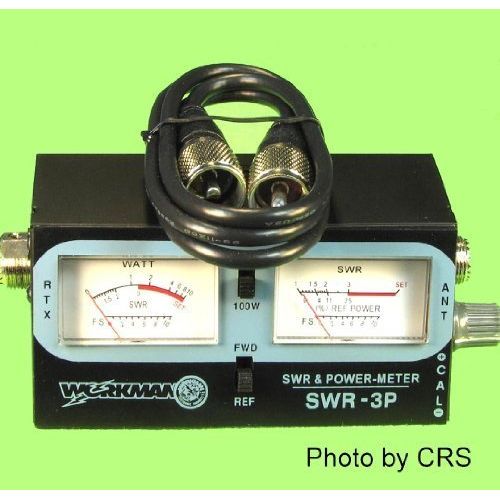  POWER  SWR METER CB Radio 100 Watts w 3 Jumper cable - Workman SWR3P & CX-3-PL-PL