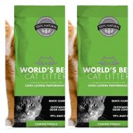 World's Best Worlds Best 2 Pack Cat Litter ORIGINAL SERIES 14 Pound Bag,OUTSTANDING ODOR CONTROL, QUICK CLUMPING & EASY SCOOPING, PET, PEOPLE & PLANET FRIENDLY (Free Fast Delivery)