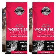 World's Best Worlds Best 2 Pack Cat Litter ORIGINAL SERIES, 14 Pound Bag MULTI-CAT CLUMPING, ODOR CONTROL, PET, PEOPLE & PLANET FRIENDLY (Fast Free Delivery)