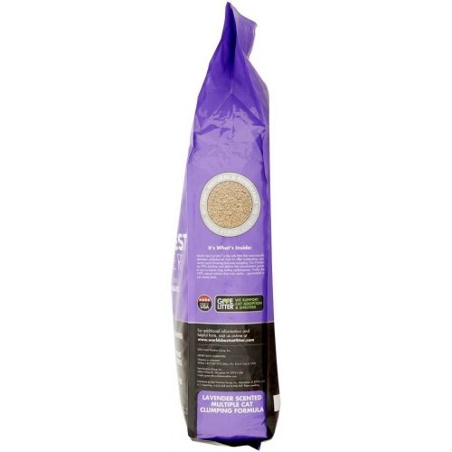  World's Best Cat Litter Worlds Best Cat Litter Long Lasting Performance Multiple Cat Clumping Formula, Lavender Scent, 15 lbs (pack 4)