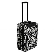 World+Traveler World Traveler Damask 20 in. Rolling Carry-On Luggage Suitcase