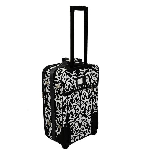  World+Traveler World Traveler Damask 20 in. Rolling Carry-On Luggage Suitcase