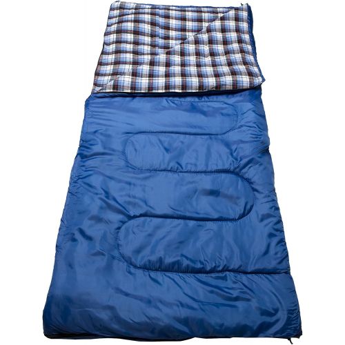  World Famous Sports 40 Degree Sleeping Bag, Blue, 4lb