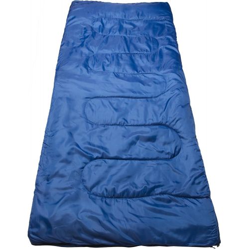  World Famous Sports 40 Degree Sleeping Bag, Blue, 4lb