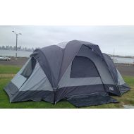 World Famous Sports 9-Person Camping Tent with Side Rooms