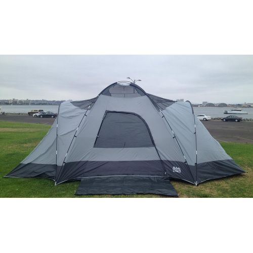  World Famous Sports 9-Person Camping Tent with Side Rooms