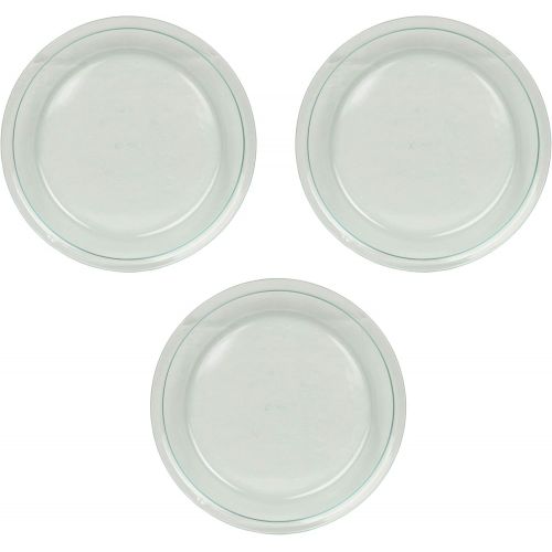  World Kitchen Pyrex Glass Bakeware Pie Plate 9 x 1.2 (Pack of 3), 9, Clear: Kitchen & Dining