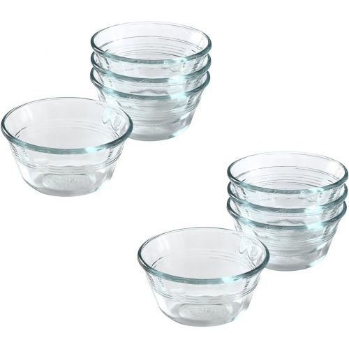  World Kitchen Pyrex Bakeware Clear Custard Cups, Set of 8, 6-Ounce