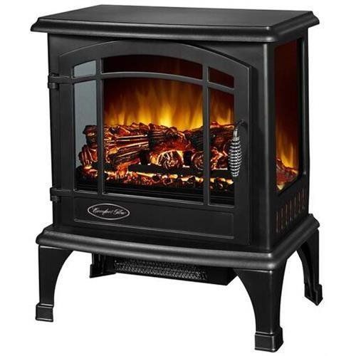  World Marketing Comfort Glow ES5140 Sanibel Electric Fireplace - Indoor Usage - Heating Capacity 1.35 kW (Black)