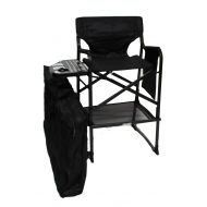 World Outdoor Products Hollywood Professional Lightweight Tall Directors Chair Includes a Limited Edition Clapper Board Side Table,Cup Holder,Side Bag,Automatic Footrest and Custom