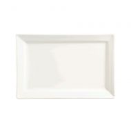 World Tableware SL-26 Slate Bright White Rectangular Plate - 12  CS