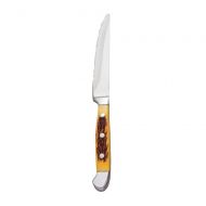 World Tableware Inc Steak Knife - Yellow POM Handle -- 12 per case.