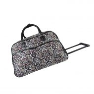 World Traveler World Traveler 21-inch Carry-on Rolling Duffel Bag - New Paisley Rolling Duffel