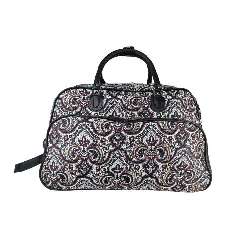  World Traveler World Traveler 21-inch Carry-on Rolling Duffel Bag - New Paisley Rolling Duffel