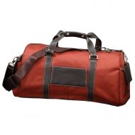 World Traveler 22-inch Leather Carry-on Duffel Bag, Rust
