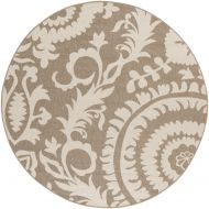 WorldWeavers Alysia Beige and cream Indoor / Outdoor Area Rug 53 Round