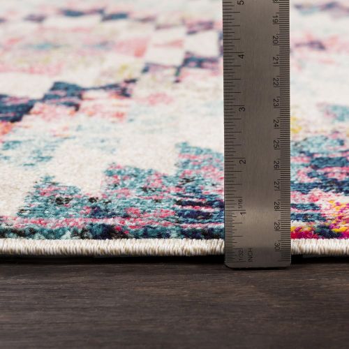  WorldWeavers Tara Pink and Beige Bohemian/Global Area Rug 2 x 3