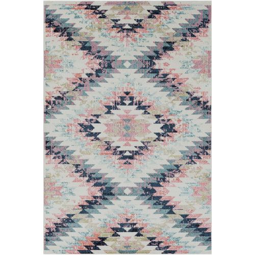  WorldWeavers Tara Pink and Beige Bohemian/Global Area Rug 2 x 3