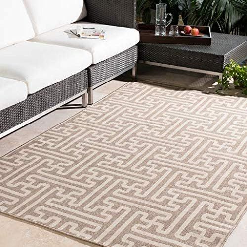  Surya ALF-9599 Machine Made Geometric Area Rug, 8-Feet 9-Inch Round