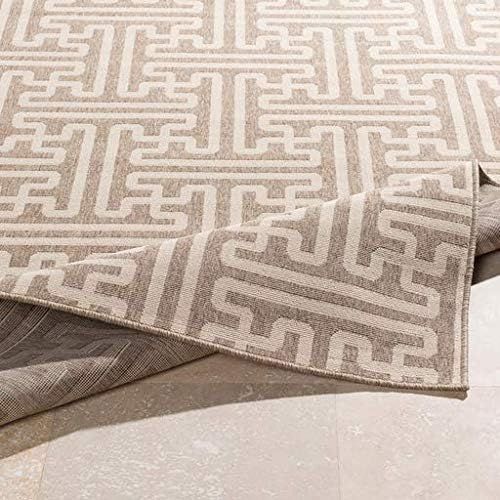  Surya ALF-9599 Machine Made Geometric Area Rug, 8-Feet 9-Inch Round